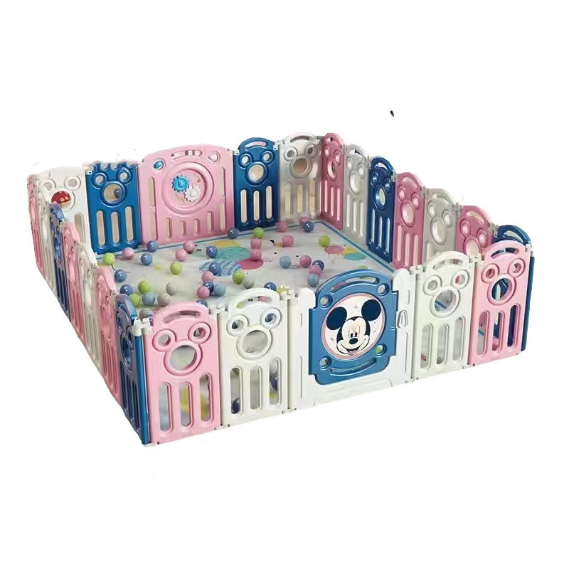 CORRAL 1.8*2.1M ROSADO CON ALFOMBRA LUBABYCAS - 1