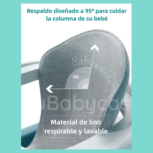 ANDADOR CAMINADOR LUBABYCAS MULTIFUNCIONAL 4 EN 1 BURDEOS - 9