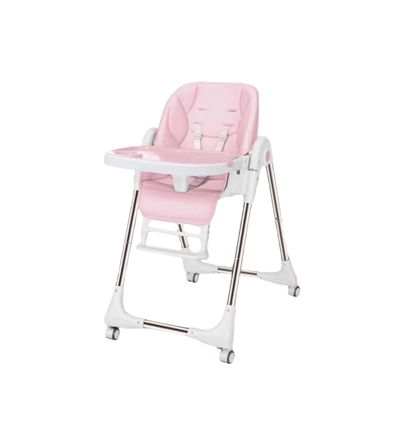 SILLA COMER LUBABYCAS MULTIPOSICIONES PLEGABLE ROSADO - 1