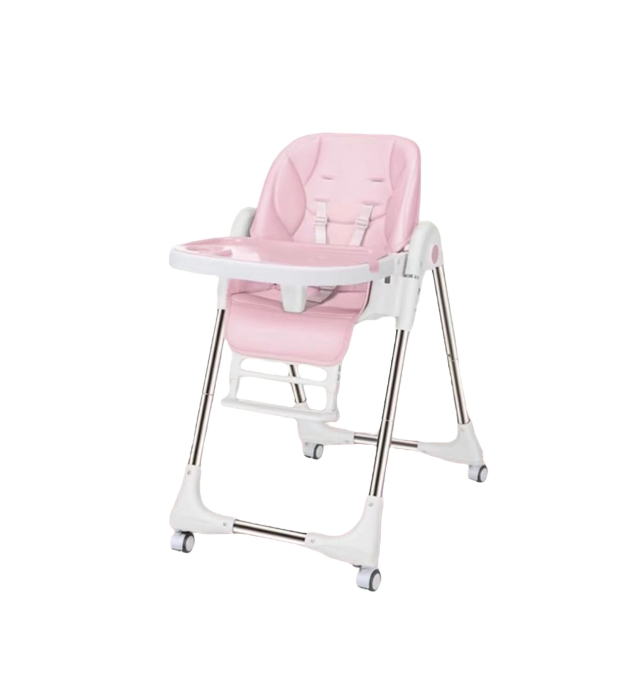 SILLA COMER LUBABYCAS MULTIPOSICIONES PLEGABLE ROSADO - 1