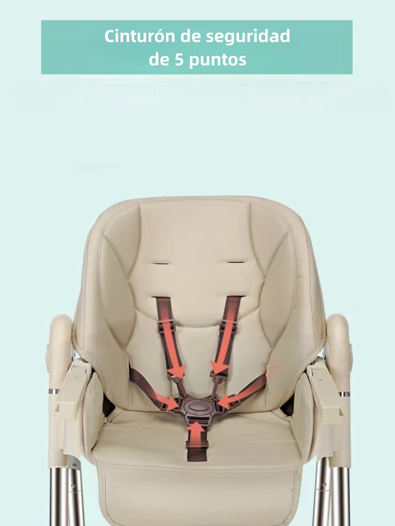 SILLA COMER LUBABYCAS MULTIPOSICIONES PLEGABLE ROSADO - 7