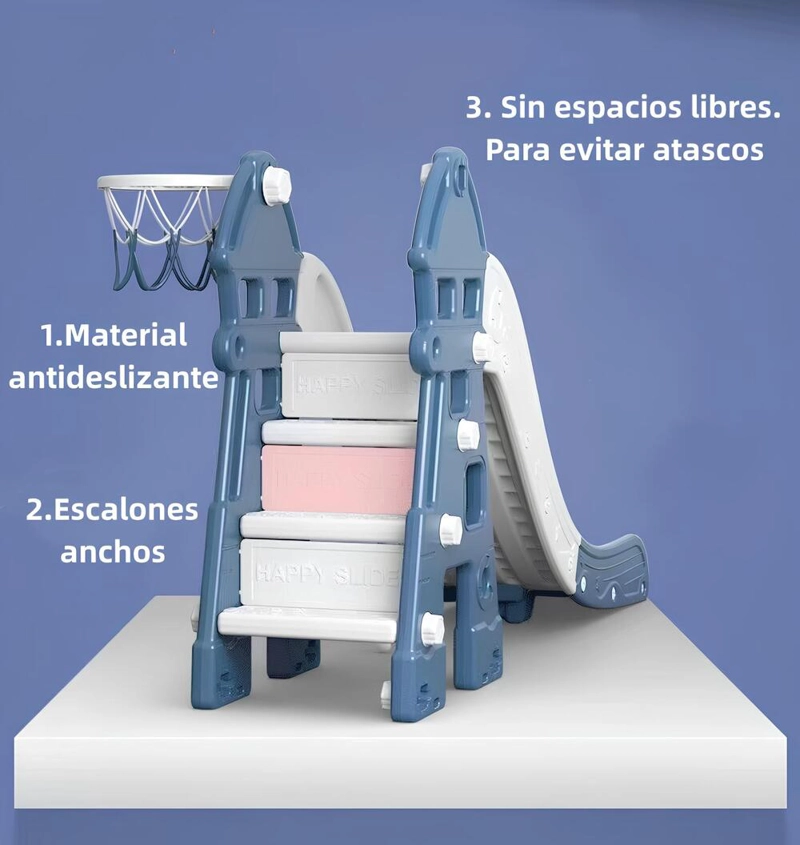 RESBALIN COLUMPIO 5 EN 1 CON ACCESORIOS ROSADO LUBABYCAS - 3