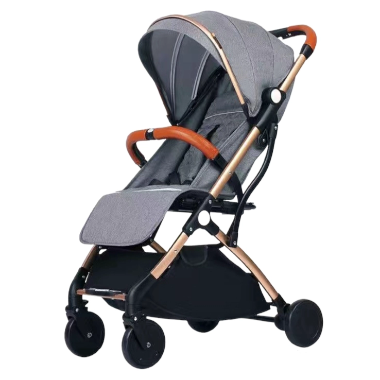 COCHE PASEO LUBABYCAS ÚLTRA COMPACTO CON ACCESORIOS GRIS - 1