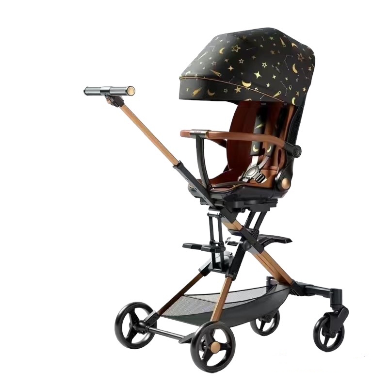 COCHE PASEO PLAYKIDS 360° RECLINABLE LUBABYCAS NEGRO - 1