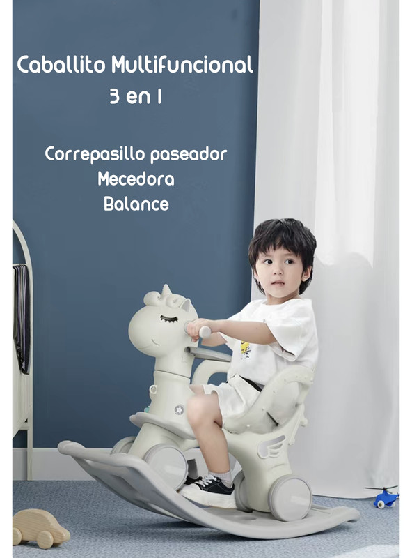 CORREPASILLO ANDADOR BALANCE 3 EN 1 CON ACCESORIOS BLANCO - 3