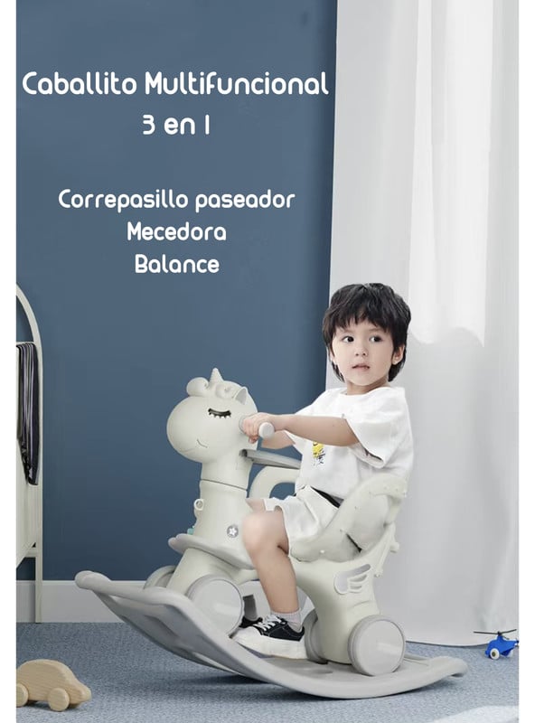 CORREPASILLO LUBABYCAS ANDADOR BALANCE 3 EN 1 CON ACCESORIOS ROSADO - 3
