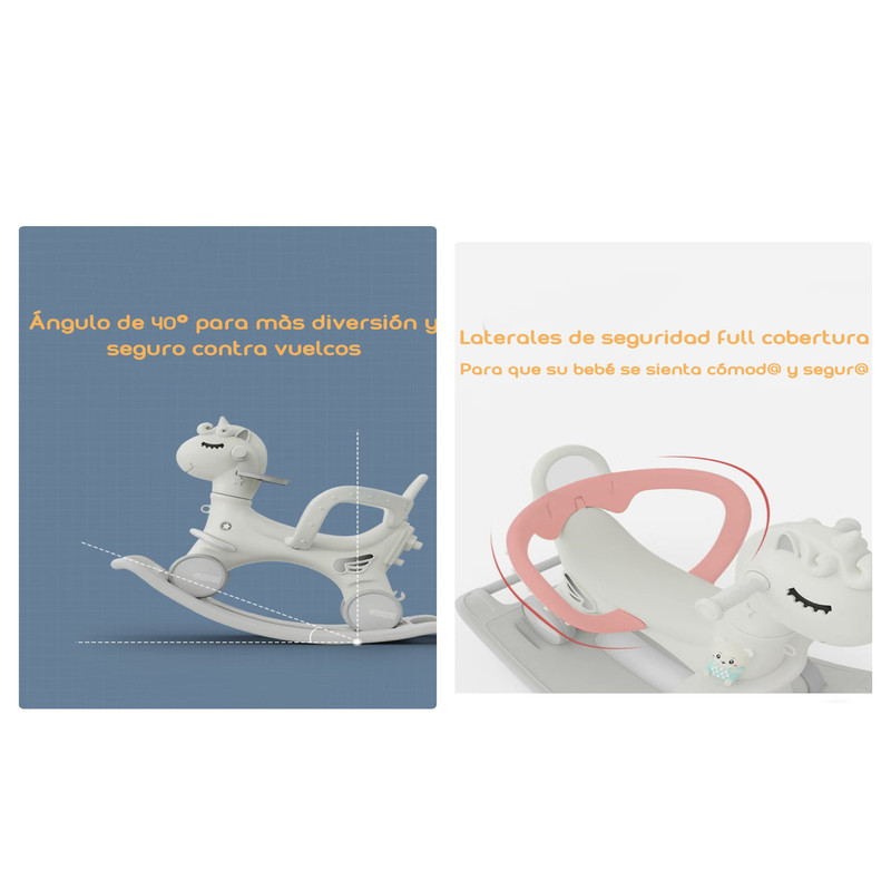 CORREPASILLO LUBABYCAS ANDADOR BALANCE 3 EN 1 CON ACCESORIOS ROSADO - 6
