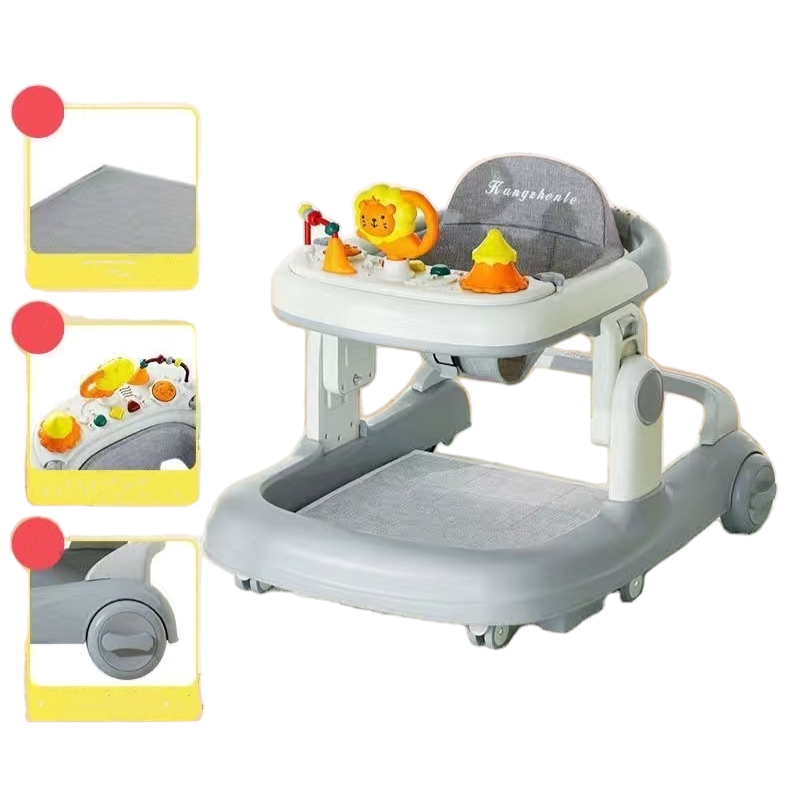 ANDADOR LUBABYCAS CON APOYA PIES Y MÁS ACCESORIOS GRIS - 9