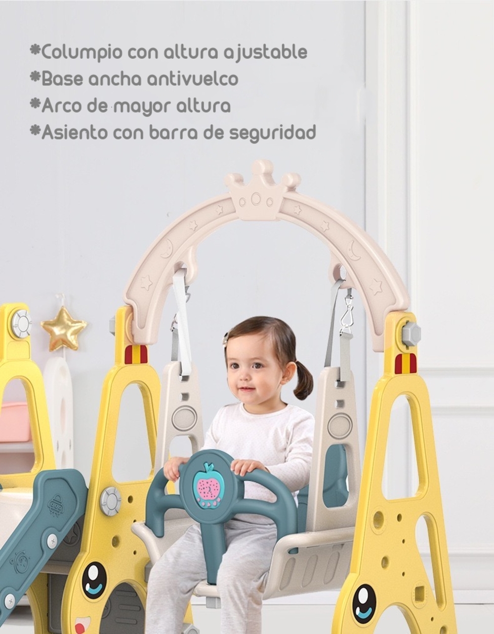 RESBALIN COLUMPIO 3 EN 1 LUBABYCAS AMARILLO - 3