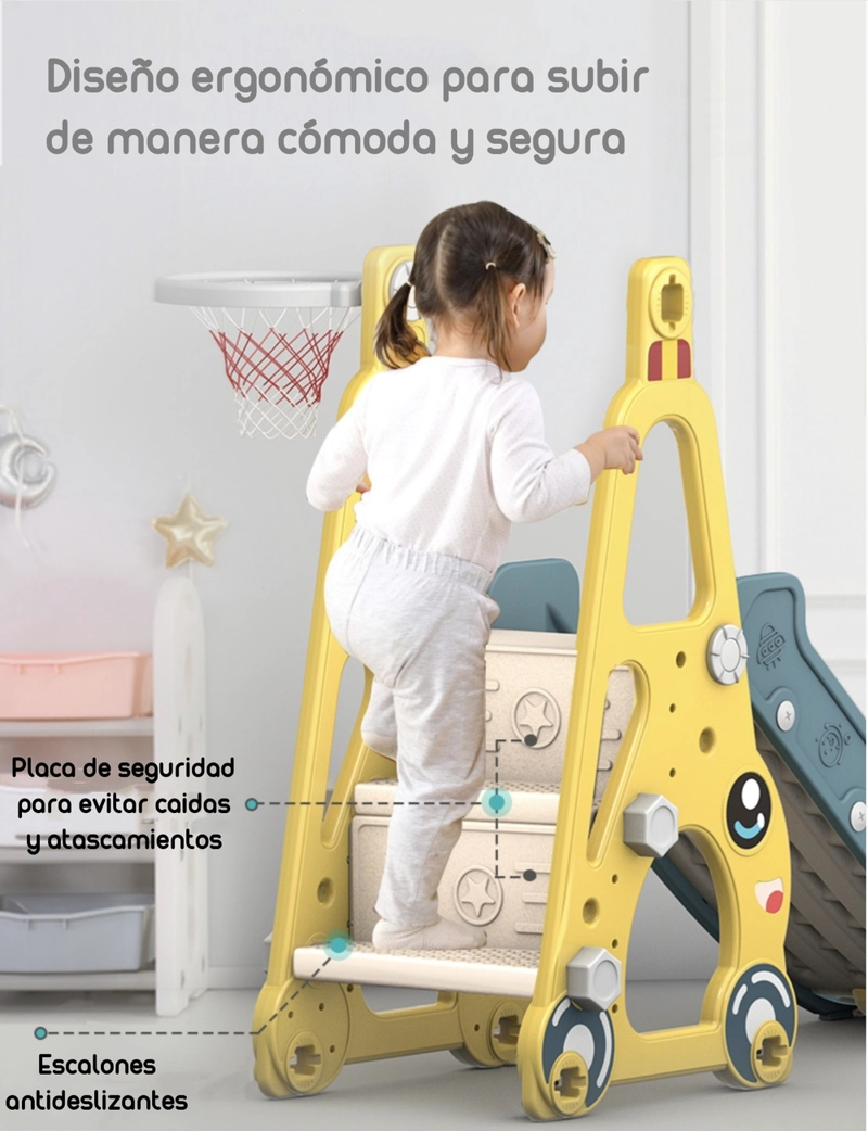 RESBALIN COLUMPIO 3 EN 1 LUBABYCAS GRIS - 5