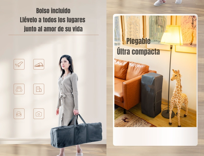 CUNA COLECHO LUBABYCAS LEÓN ACERO INOXIDABLE AZUL CORRAL 3 EN 1 - 7
