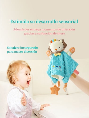 PELUCHE LUBABYCAS APEGO SENSORIAL ALGODÓN ELEFANTE - 6