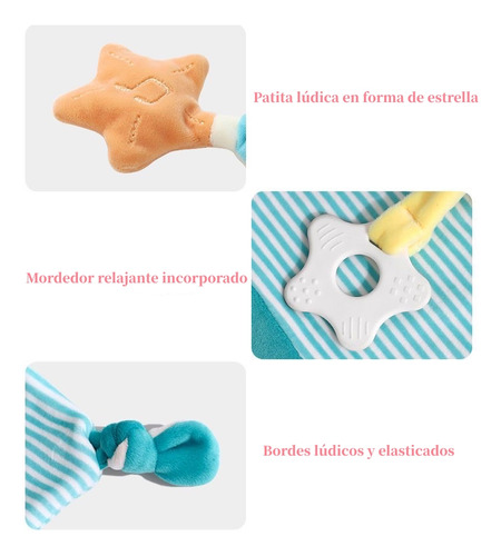 PELUCHE LUBABYCAS APEGO SENSORIAL ALGODÓN ELEFANTE - 8