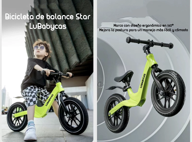 BICICLETA LUBABYCAS EQUILIBRIO APRENDIZAJE 2-8AÑOS VERDE - 2
