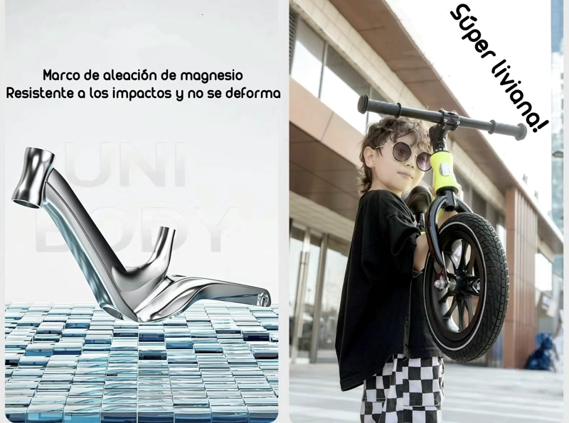 BICICLETA LUBABYCAS EQUILIBRIO APRENDIZAJE 2-8AÑOS VERDE - 4