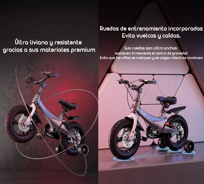 BICICLETA LUBABYCAS ARO 16 INFANTIL 5-8 AÑOS NIÑA ROSADA - 8
