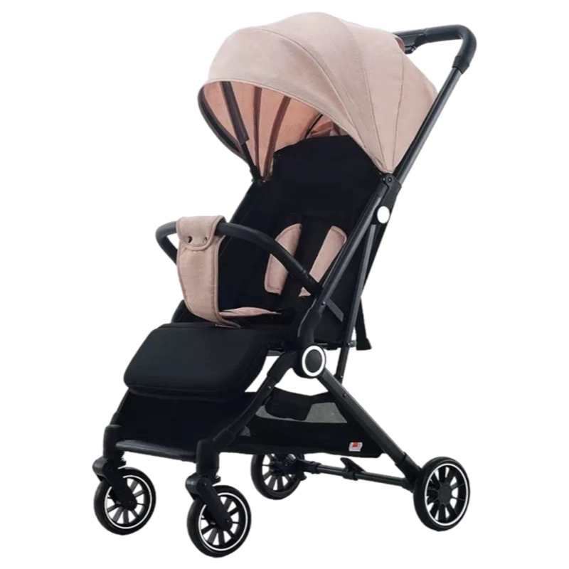 COCHE PASEO LUBABYCAS ÚLTRA COMPACTO ROSADO - 1