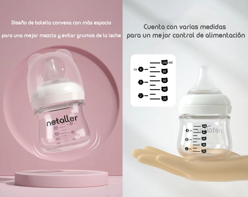 SET LUBABYCAS 2 MAMADERAS CON PROTECTORES 3 CHUPETES CAJA AZUL - 8