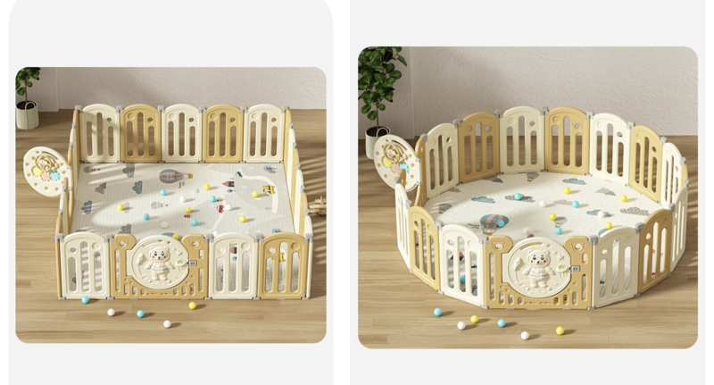 CORRAL LUBABYCAS BEBÉ 160X191 CM CON ACCESORIOS AMARILLO - 5