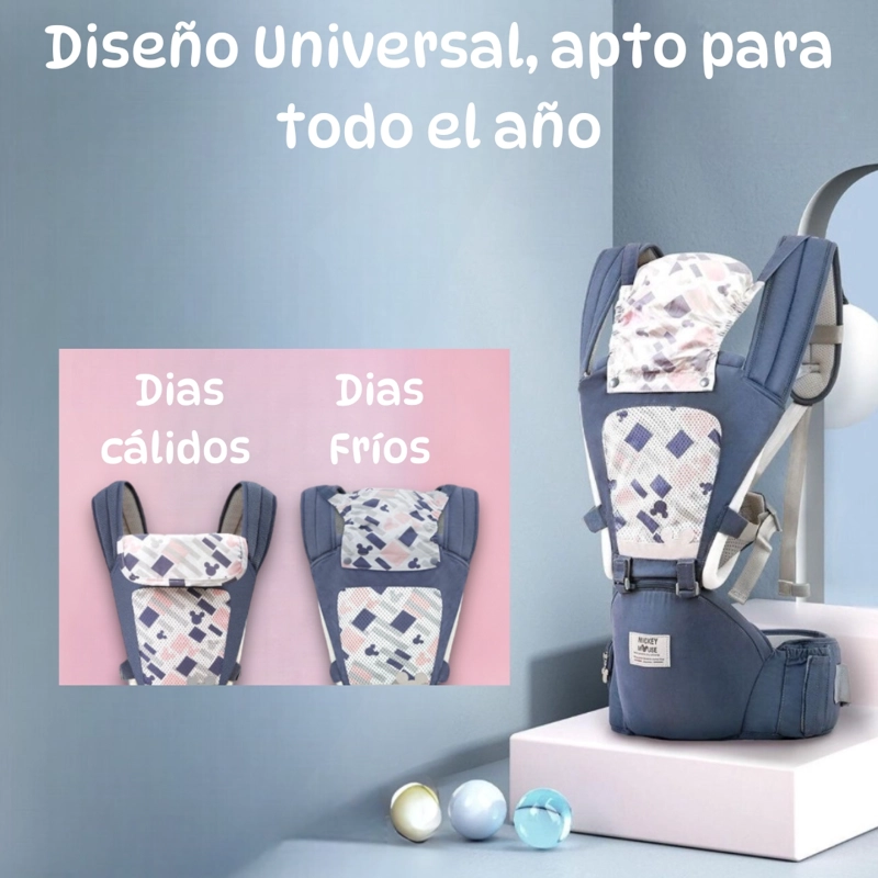 PORTABEBÉ LUBABYCAS ERGONÓMICO 6 EN 1 BY GRIS - 6