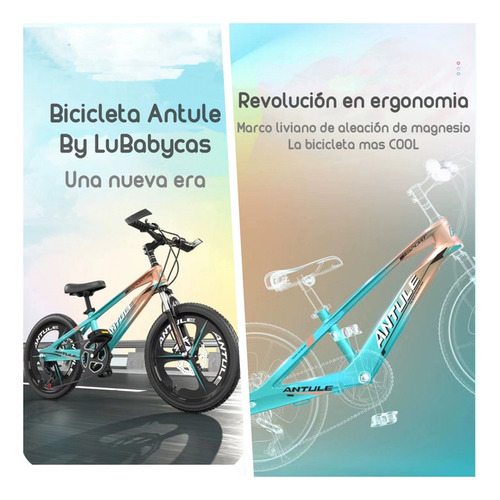BICICLETA LUBABYCAS ARO 18 INFANTIL 5-9 AÑOS VERDE - 2