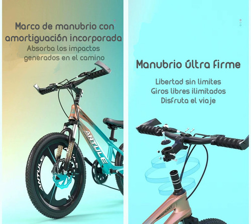 BICICLETA LUBABYCAS ARO 18 INFANTIL 5-9 AÑOS VERDE - 3