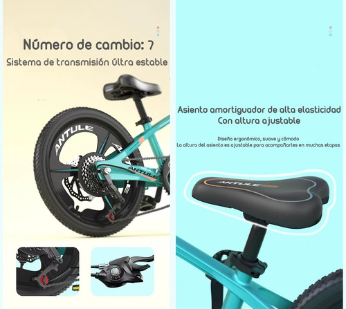 BICICLETA LUBABYCAS ARO 18 INFANTIL 5-9 AÑOS ROSADA - 6