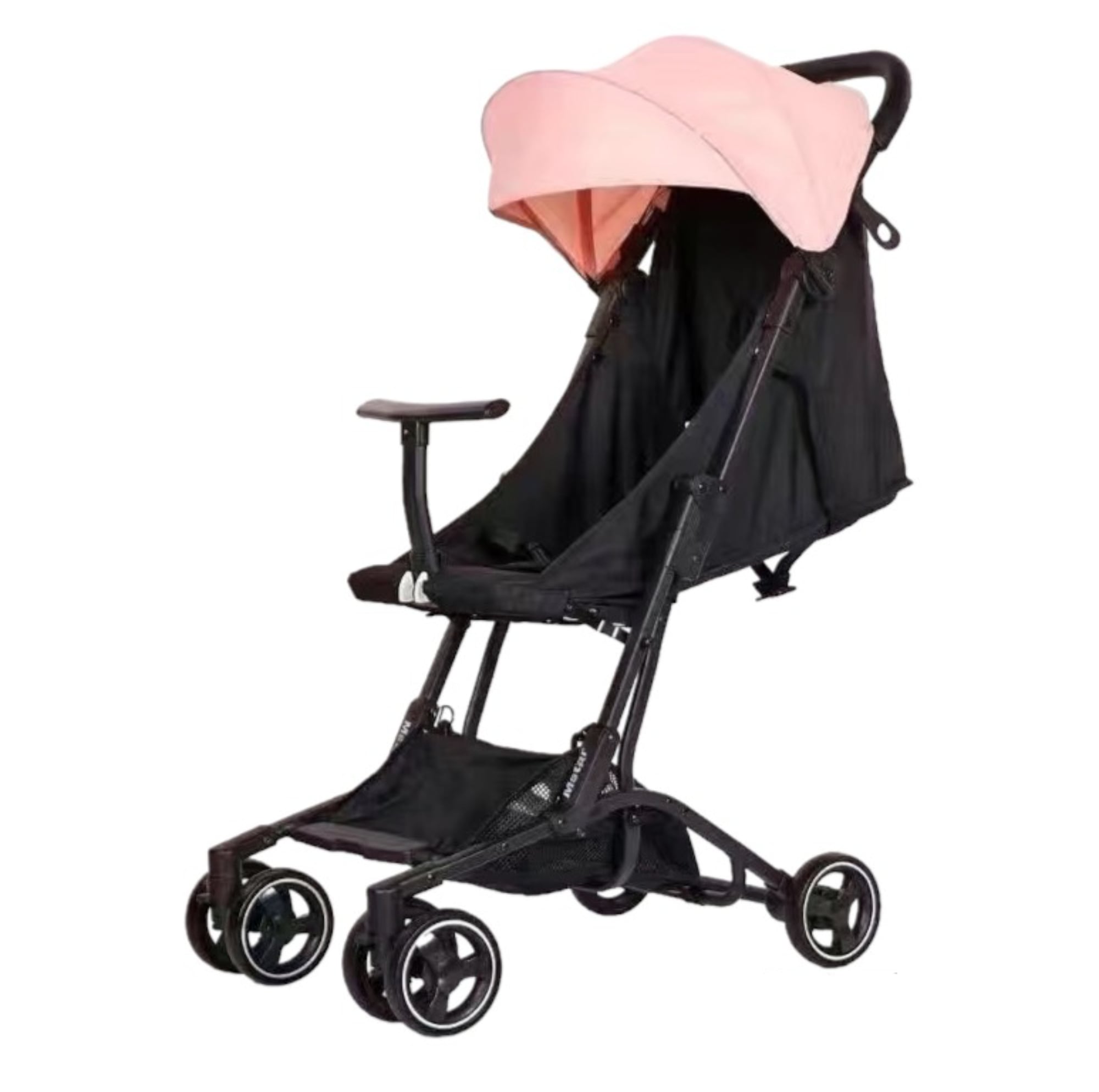 COCHE PASEO LUBABYCAS PREMIUM ÚLTRA COMPACTO ROSADO - 1