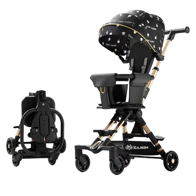 COCHE DE PASEO ULTRA COMPACTO LUBABYCAS FORMULA NEGRO - 1