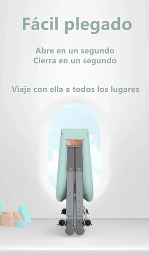 CUNA LUBABYCAS PRO ACERO INOXIDABLE VERDE BEBÉ CON ACCESORIOS - 4