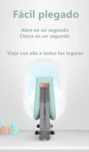 CUNA LUBABYCAS PRO ACERO INOXIDABLE VERDE BEBÉ CON ACCESORIOS - 4