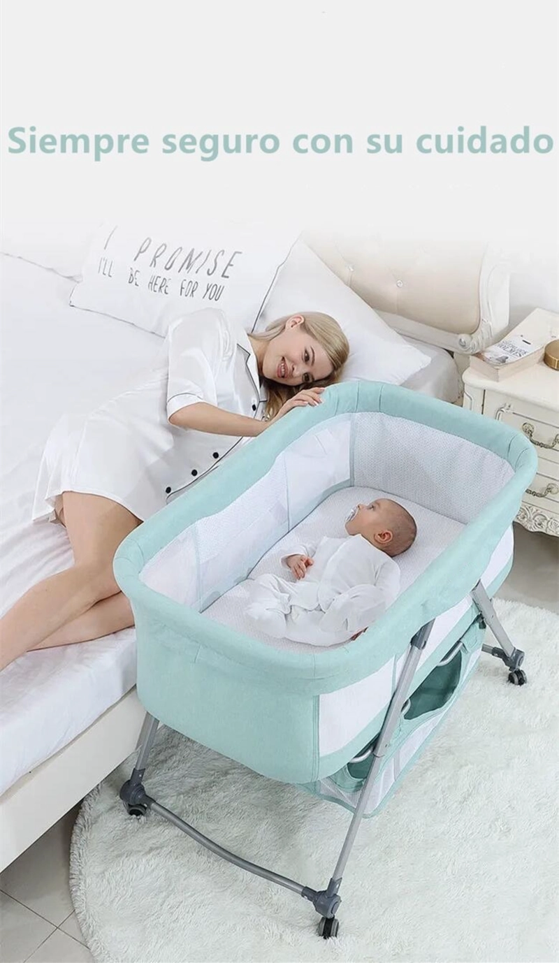 CUNA MOISÉS LUBABYCAS PRO ACERO INOXIDABLE GRIS CON ACCESORIOS - 5