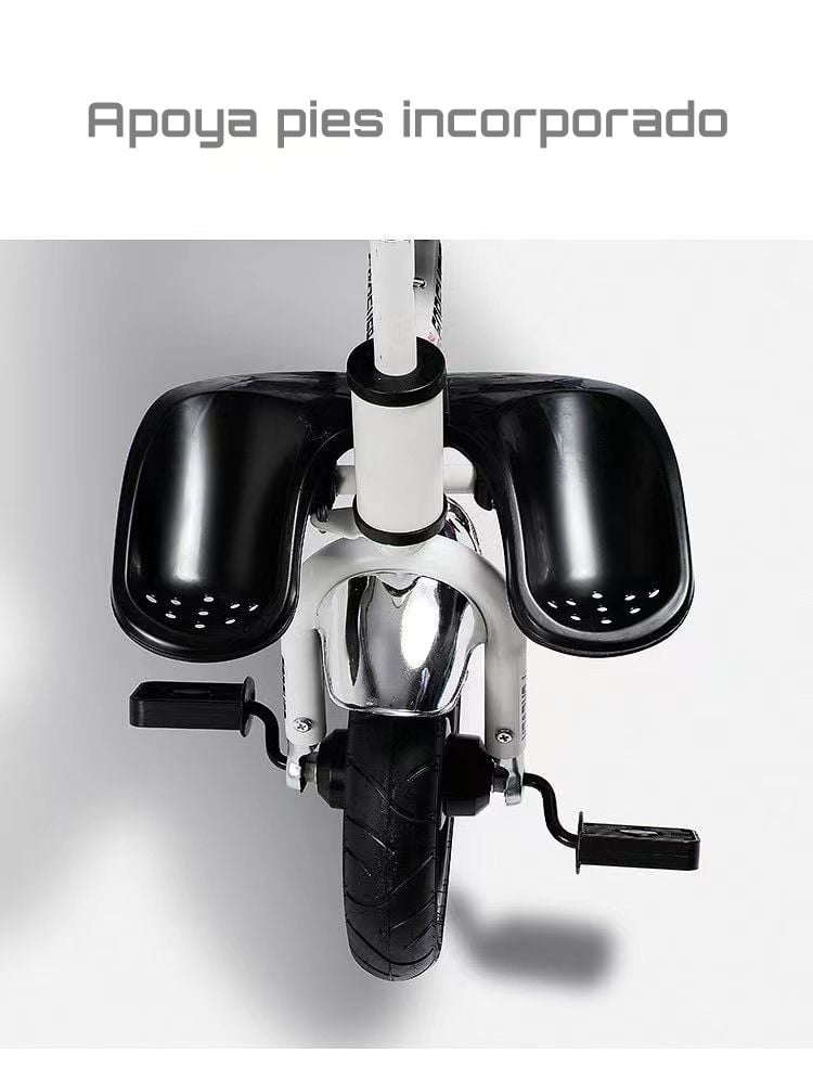 TRICICLO REVERSIBLE Y PLEGABLE CON ACCESORIOS GRIS LUBABYCAS - 5