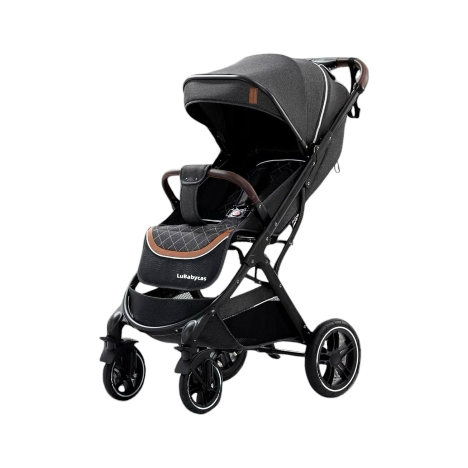 COCHE PASEO LUBABYCAS CON CUBRE PIES NEGRO - 1