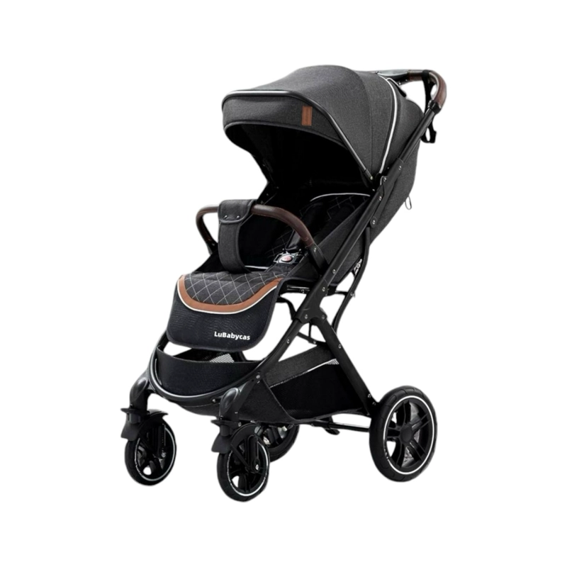 COCHE PASEO LUBABYCAS CON CUBRE PIES NEGRO - 2