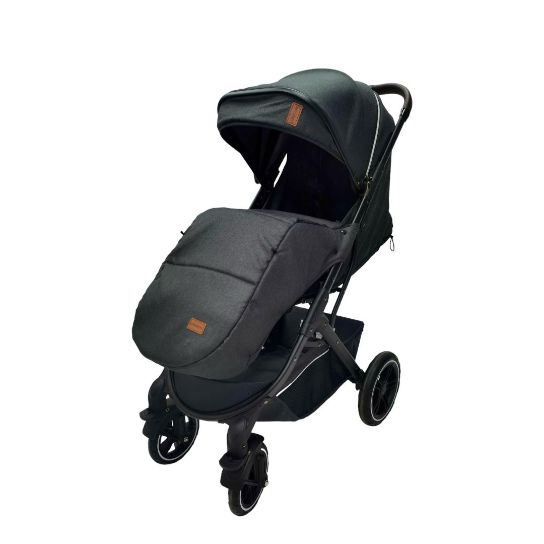 COCHE PASEO LUBABYCAS CON CUBRE PIES NEGRO - 2