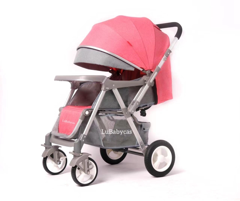 COCHE PASEO LUBABYCAS REVERSIBLE RUBIK ROSADO - 1