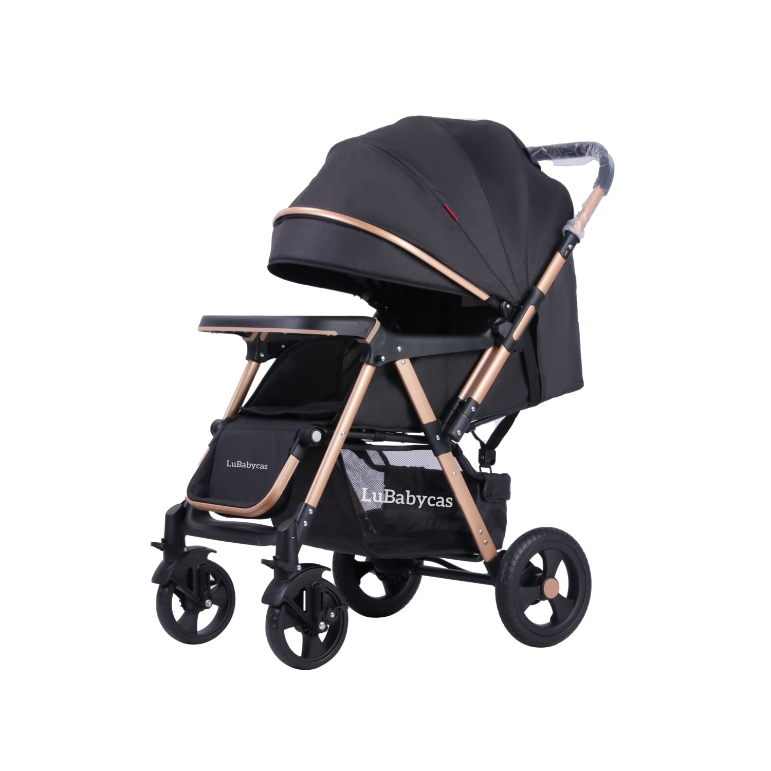 COCHE PASEO LUBABYCAS REVERSIBLE RUBIK NEGRO - 1