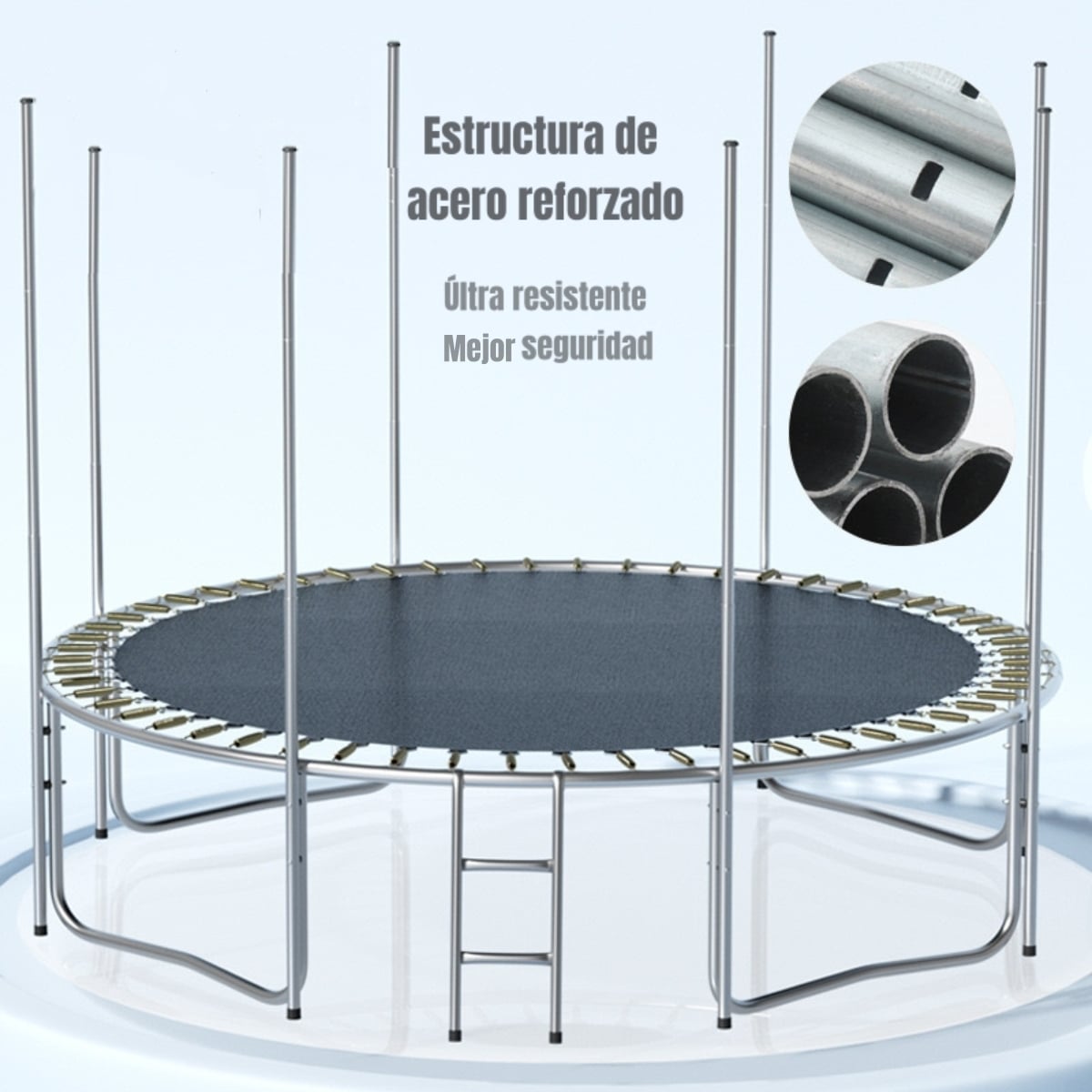 CAMA ELASTICA TRAMPOLINE 305CM CON ESCALERA LUBABYCAS - 6