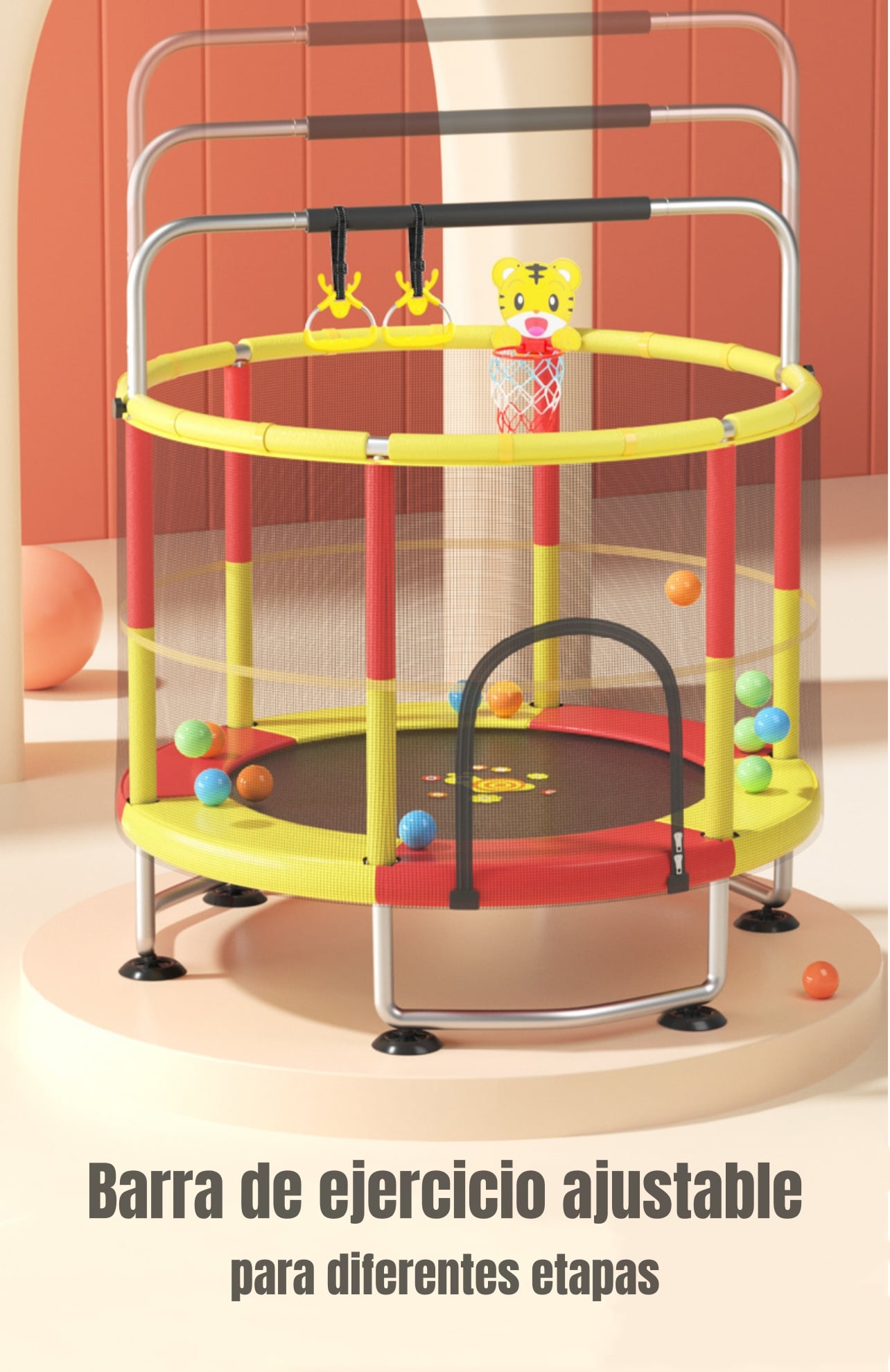 CAMA ELASTICA TRAMPOLINE 150CM MAS JUEGOS LUBABYCAS - 4