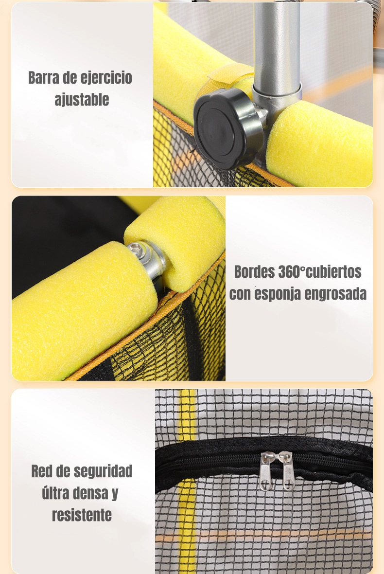 CAMA ELASTICA TRAMPOLINE 150CM MAS JUEGOS LUBABYCAS - 6