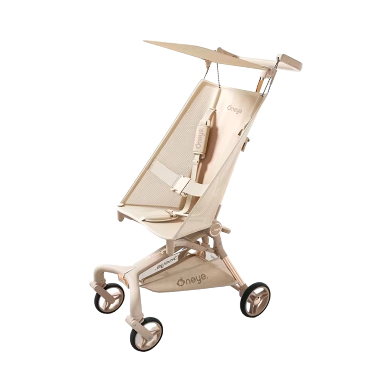 COCHE PASEO LUBABYCAS LUJOSO ÚLTRA SLIM DORADO - 1