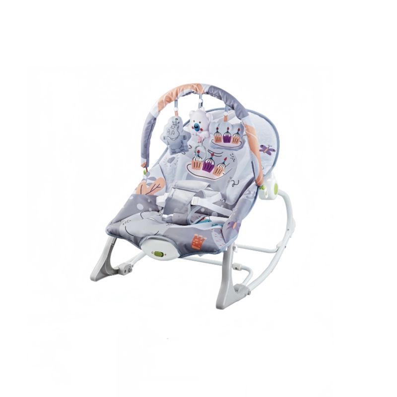 SILLA LUBABYCAS NIDO MECEDORA CON VIBRACIÓN Y MELODÍA GRIS - 1
