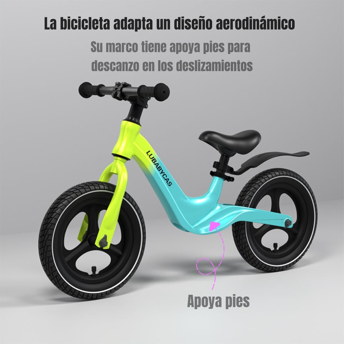 BICICLETA LUBABYCAS EQUILIBRIO ÚLTRA RESISTENTE ROSADO - 7