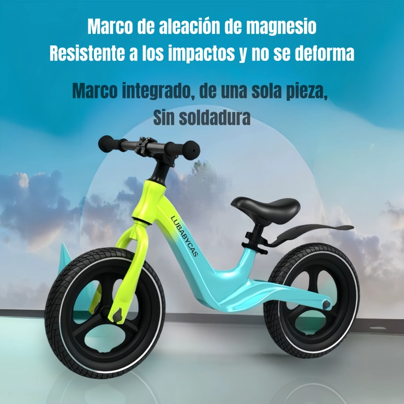 BICICLETA LUBABYCAS EQUILIBRIO ÚLTRA RESISTENTE VERDE - 3