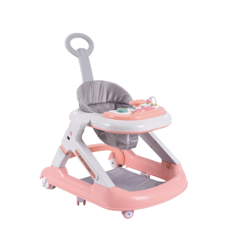 ANDADOR CAMINADOR LUBABYCAS 5 EN 1 CON APOYA PIES ROSADO - 1
