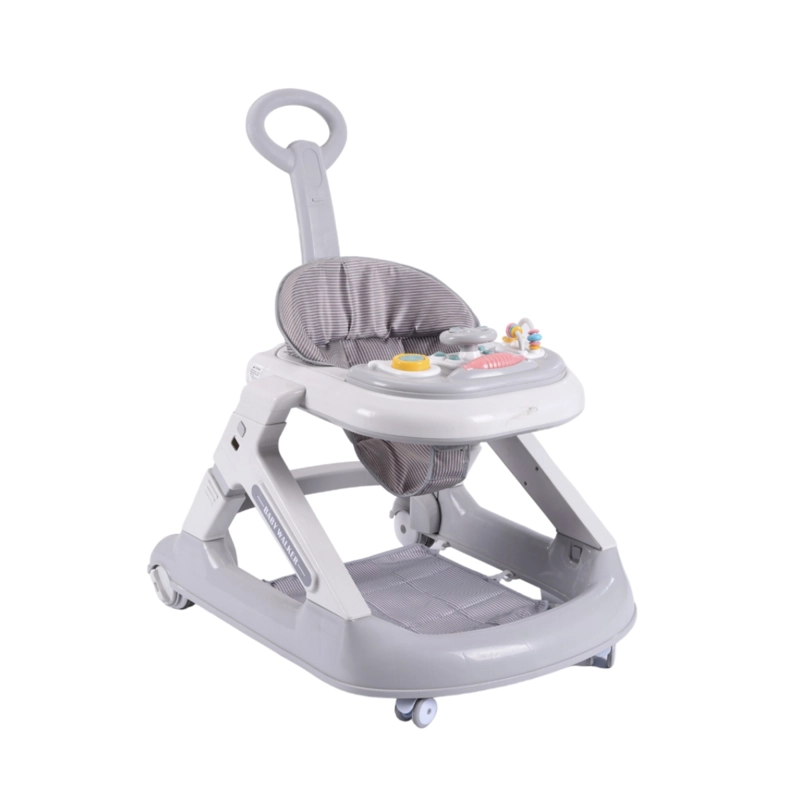 ANDADOR CAMINADOR LUBABYCAS 5 EN 1 CON APOYA PIES GRIS - 1