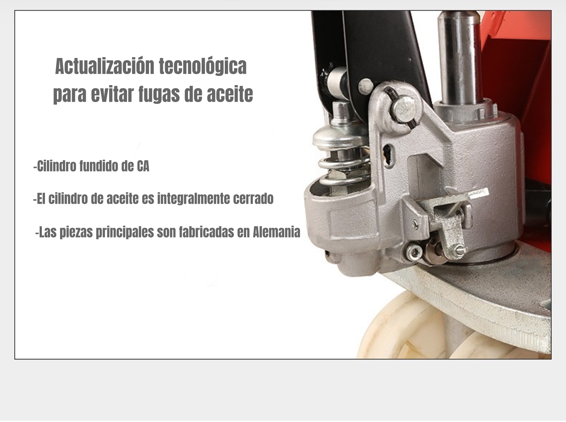 TRANSPALETA MANUAL 3000 KILOS 685MM BY LUBABYCAS - 5