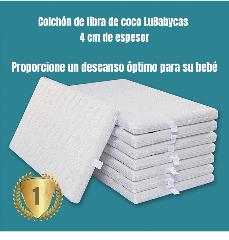 COLCHÓN LUBABYCAS COCO CUNA 104 X 61 X 4 CM - 2
