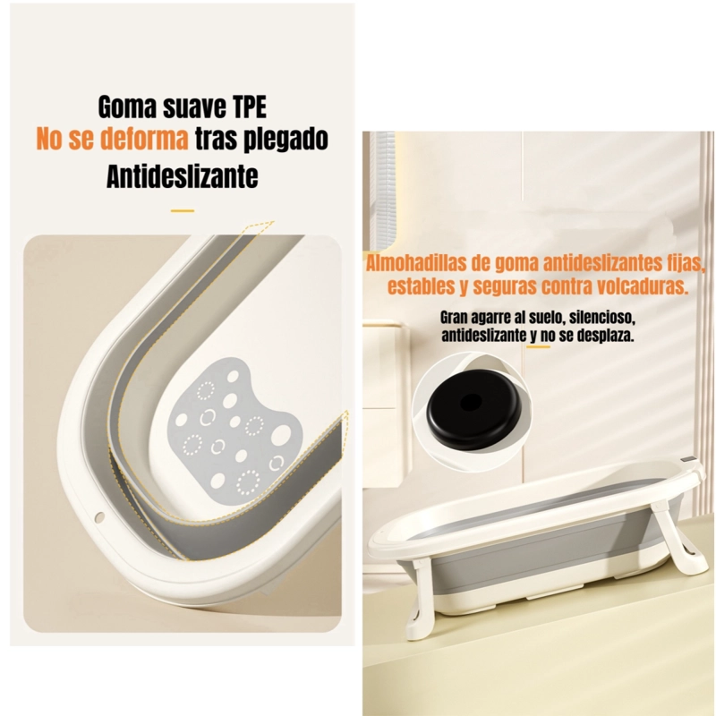 BAÑERA CON TERMÓMETRO Y ACCESORIOS ROSADA LUBABYCAS - 4